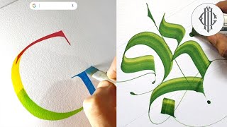 AMAZING CALLIGRAPHY AND LETTERING WITH A MARKER  CALLIGRAPHY MASTERS [upl. by Irisa]