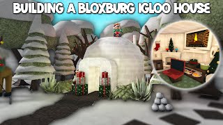 BUILDING A BLOXBURG IGLOO HOUSE WITH THE NEW UPDATE ITEMS [upl. by Allimak]