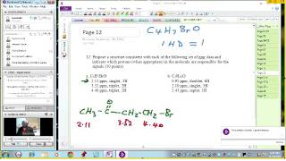 ORGANIC 141 EXAM4 REVIEW AT201 NMR Spectroscopy Problem Solving [upl. by Lamb]