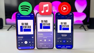 Apple Music vs Spotify vs Youtube Music ¿Cuál es mejor 🆚 [upl. by Roche]