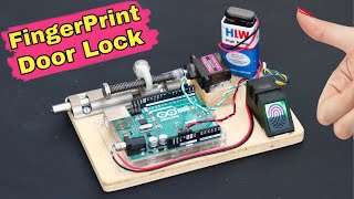 How to Make Fingerprint Door Lock  Arduino Project [upl. by Drahsir]