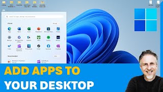 Add Apps to Your Desktop in Windows  Create a Desktop Shortcut for Applications [upl. by Atikat]