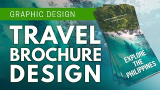 Travel Brochure Design Concept Timelapse  Freelance Graphic Design [upl. by Wallis173]