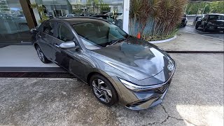 Hyundai Elantra Premium Amazon Grey 16 auto facelift walkaround exterior and interior Brunei [upl. by Eimia]