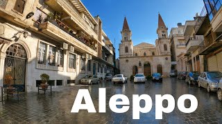 Aleppo Syria Walking in Jdayde The Historic Christian Neighbourhood in The Ancient City [upl. by Py]