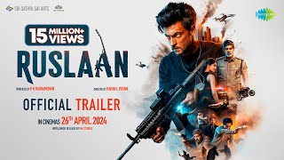 Ruslaan Official Trailer  Aayush Sharma Jagapathi Babu Sushrii  Karan B  Radhamohan  26th Apr [upl. by Noirda808]