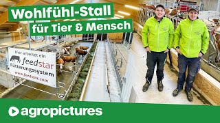 Wohlfühl Stall für Tier amp Mensch mit dem Feedstar Futterband von Eder  Bio Heumilch Betrieb Mauser [upl. by Liahus]