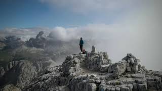 Via Ferrata Merlone  Cima Cadin summit 2788m [upl. by Jalbert]