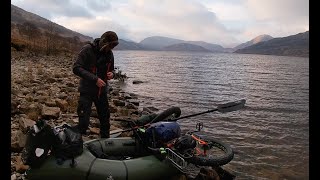 20233  Fat Bike and Pack Raft  Loch Treig  Offroad Cycling in Scotland [upl. by Sybille862]