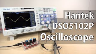 Review Hantek DSO5102P Digital Storage Oscilloscope DSO [upl. by Hassi]