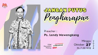 Ibadah Raya Online Minggu 27 Oktober 2024  GPdI Maranatha Malang [upl. by Ettennal]