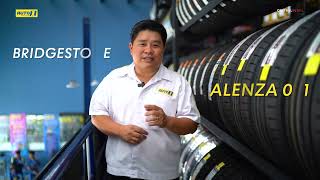 Auto1 รีวิว ยางรถยนต์ยี่ห้อ Bridgestone รุ่น Alenza 001 ยางสำหรับรถยนต์ PREMIUM CROSSOVER [upl. by Anhpad]