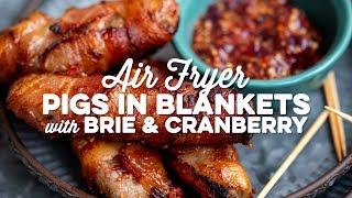 Pigs in Blankets with Brie amp Cranberry seriously addictive  Supergolden Bakes [upl. by Lyndy]