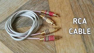 How to make RCA Cables  DIY RCA Cable [upl. by Shanney]