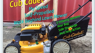 Cub Cadet my speed walk behind lawnmower set up and demo [upl. by Adekam411]