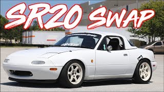 ROWDY SR20 Swap RHD Miata on BOOST  quotRicer Miataquot [upl. by Etteluap33]