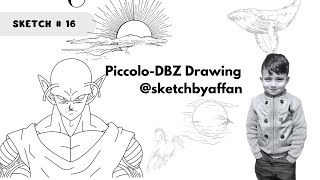 Step by Step Piccolo Drawing Dragon Ball  Easy Piccolo Drawing  Drawing Tutorial  How to Draw [upl. by Irrej]