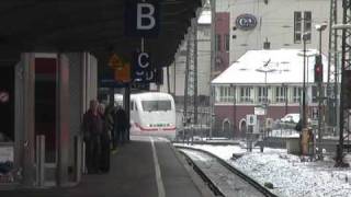 Durchfahrt ICE 1 durch Offenburg Hauptbahnhof [upl. by Benson]