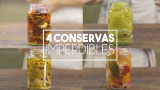 Cómo hacer 4 Conservas Imperdibles  Receta Rápida [upl. by Sloatman]