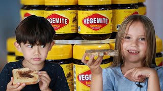 Kids Try Vegemite For The First Time [upl. by Elauqsap]