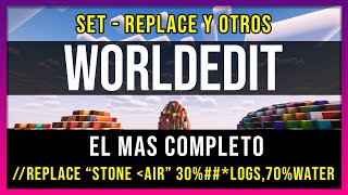 COMO usar WorldEdit  Set  Replace y Otros  Minecraft 119 [upl. by Marcellina]