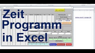 3 Zeiterfassungsprogramm in Excel VBA selber erstellen [upl. by Wright]