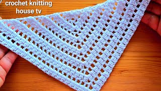 super facile super joli châle au crochet pour débutants étape par étape beautiful crochet shawl [upl. by Chiang166]