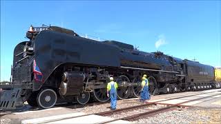 Union Pacific 844 Departs Cheyenne WY July 2018 [upl. by Pogah]