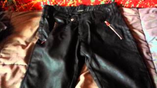 BALMAIN ZARA LEATHER BIKER PANTSTROUSERS REVIEW [upl. by Hannaj896]