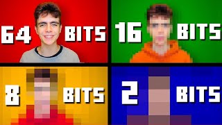 64 bits 32 bits 16 bits 8 bits 4 bits 2 bits 1 bit except its an acapella [upl. by Lusar576]