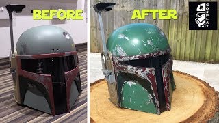 Hasbro Boba Fett Helmet Conversion [upl. by Zoes]