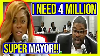 Super Mayor Tiffany Henyard  WANTS 4 MILLION DOLLARS   Drama in Dolton  Dolton Board Meeting [upl. by Ahsahtan]