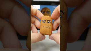 Chicken Nugget meme singing Gegagedigedagedago clay art shorts art funny [upl. by Noletta554]