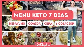 Simple Keto Meal Prep  Menu semanal para Dieta Keto  Baja de peso y quema grasa [upl. by Dinsdale]