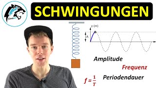 SCHWINGUNGEN – Kenngrößen amp Eigenschaften  Amplitude Frequenz Periodendauer [upl. by Nuhsyar618]