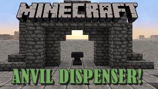 Simple Anvil Dispenser  Minecraft Tutorial [upl. by Eniagrom]