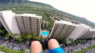 GoPro Speedflying Through Buildings [upl. by Acinor]