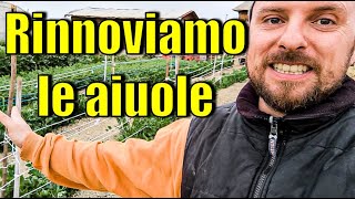 Preparazione orto primaverile senza lavorare il terreno Rinnovo aiuole e rabbocco compost [upl. by January546]