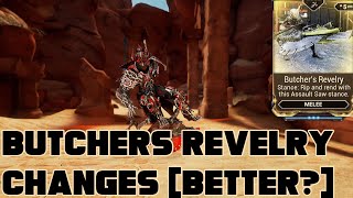 Warframe Butchers Revelry Changes Better [upl. by Silado]