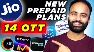 Jio Announced New Prepaid Plans With 14 OTT Apps Value for Money [upl. by Aissatsana]