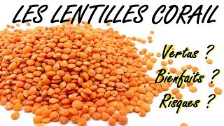 LES LENTILLES CORAIL  VERTUS  BIENFAITS  RISQUES [upl. by Benia]