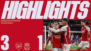 A BIG THREE POINTS  Arsenal vs Liverpool 31  Highlights  Saka Martinelli Trossard [upl. by Solitta]