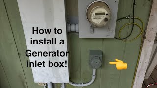 How to install a 50 amp generator inlet box on your home Run your WHOLE house or most of it [upl. by Arlin893]