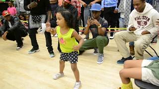 Little Girl Dancing her heart out l Tommy The Clown l OfficialTSquadTV [upl. by Aliakim]