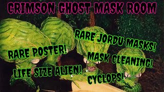 Crimson Ghost Mask Room LIFE SIZE SAUCER MAN Distortions • Jordu Masks • Mask Cleaning • Cyclops [upl. by Russi476]