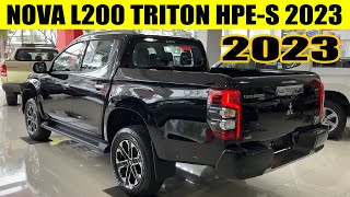 NOVA MITSUBISHI L200 TRITON SPORT HPES 2023  PREÇO E FICHA TÉCNICA [upl. by Gilemette136]