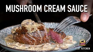 Steak with Mushroom Cream Sauce [upl. by Asnarepse240]