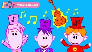 Learn Musical Instruments with The Notekins  1 Hour Compilation  Classical Music for Babies [upl. by Amirak]