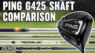 PING G425 Driver Shaft Options  Trackman Test and Comparison [upl. by Neelon573]