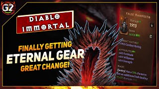 New Changes  Finally Getting Eternal Gear  Diablo Immortal [upl. by Ardnassak]